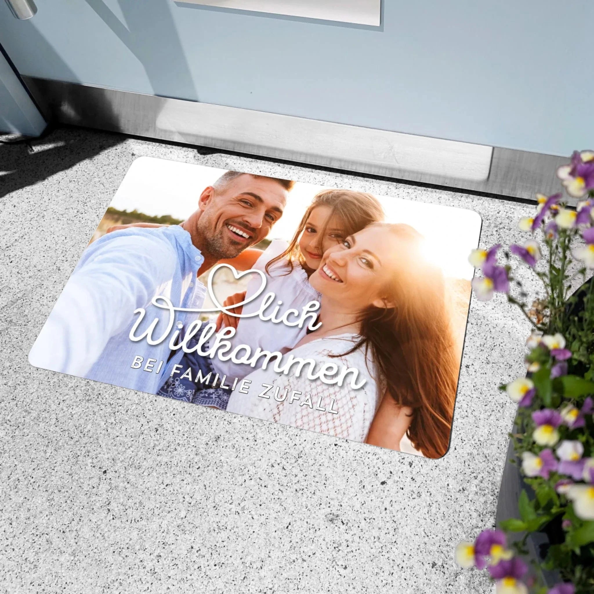 Fußmatte "Herzlich Willkommen..." - Fußmatte von Schmidt Digitaldruck GmbH