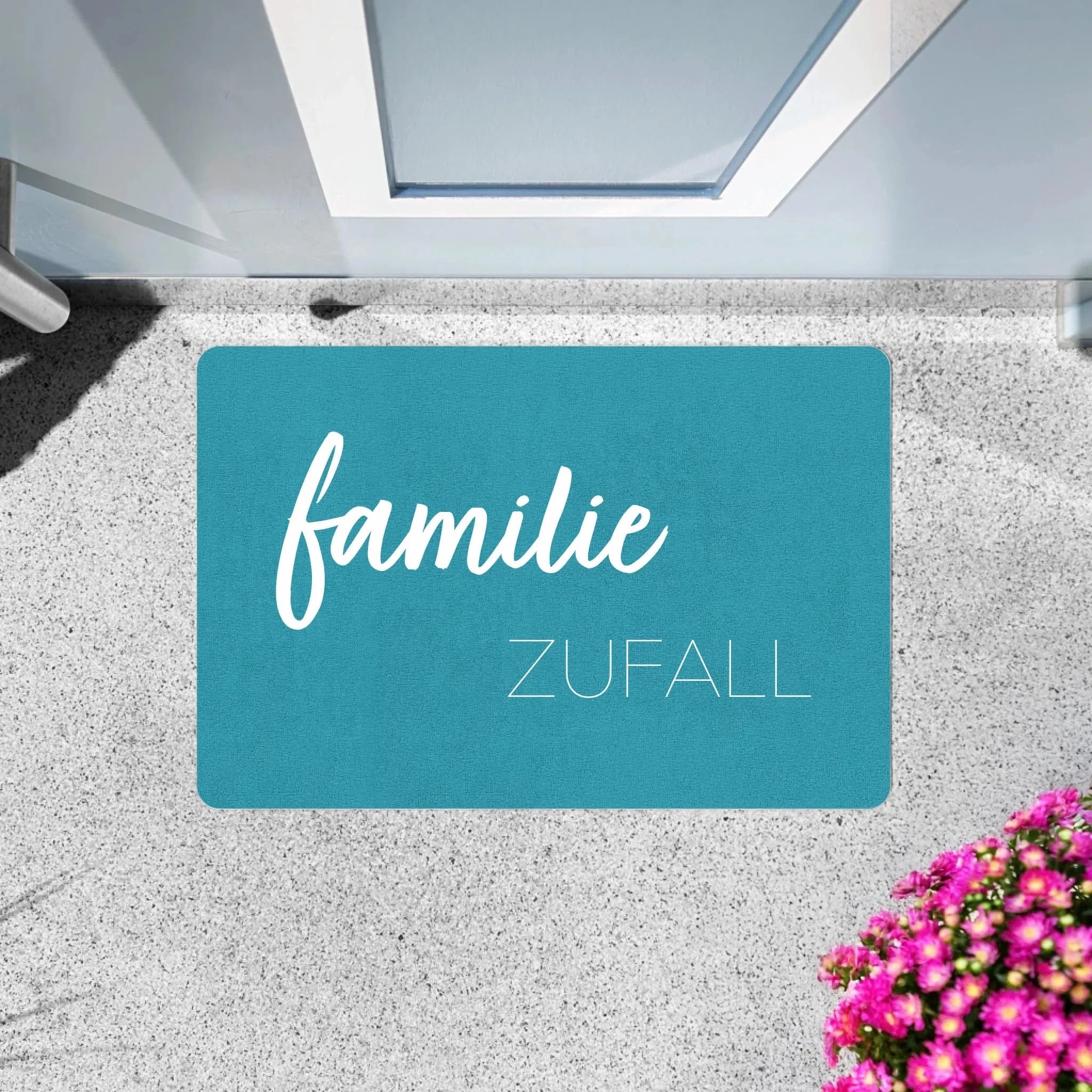 Fußmatte "Familie" - Fußmatte Fußmatte / weiß / 60 x 40 cm von Schmidt Digitaldruck GmbH