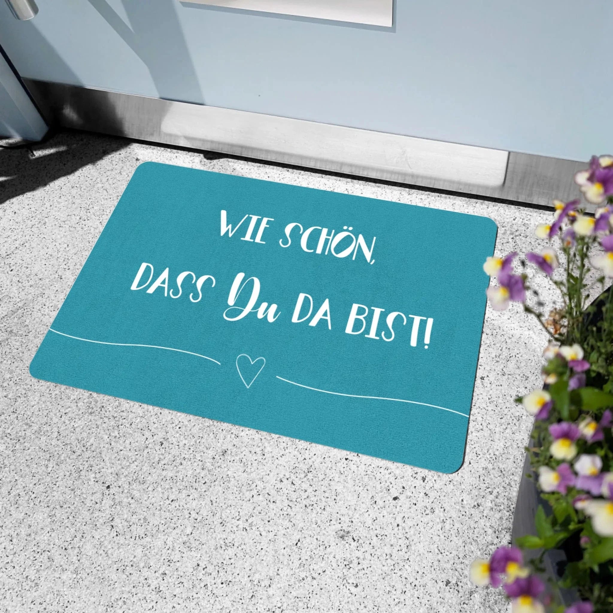 Fußmatte "Wie schön" - Fußmatte von Schmidt Digitaldruck GmbH