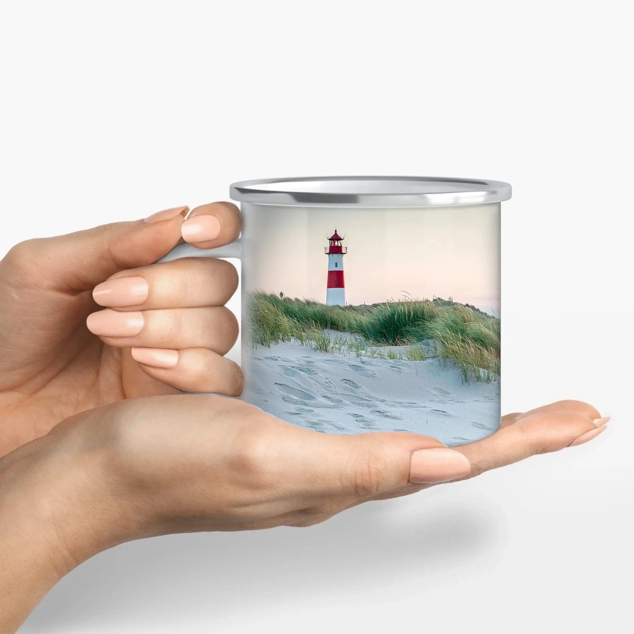 Fototasse - Tasse Emaille-Tasse / Weiß / 375 ml von Schmidt Digitaldruck GmbH