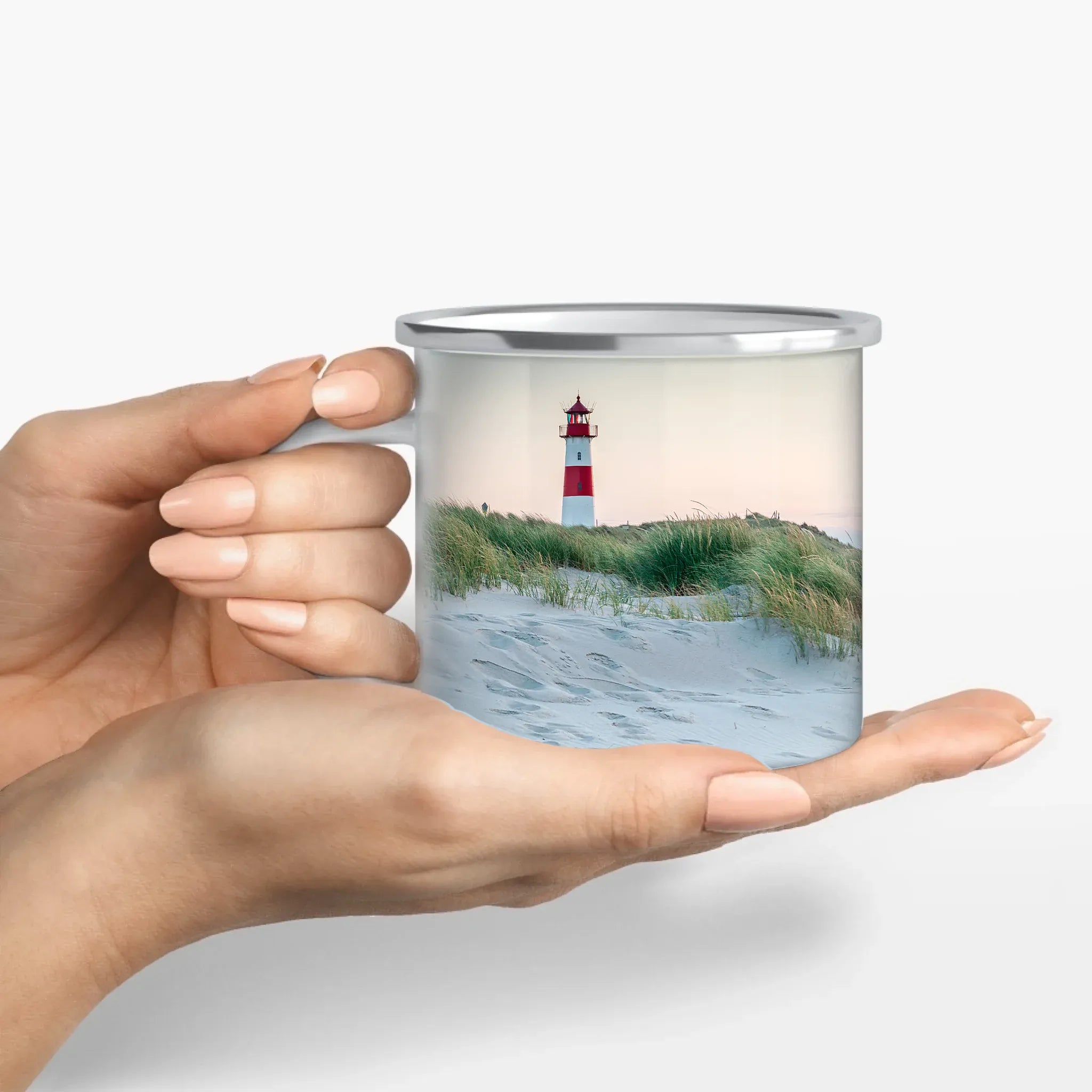 Fototasse - Tasse Emaille-Tasse / Weiß / 375 ml von Schmidt Digitaldruck GmbH