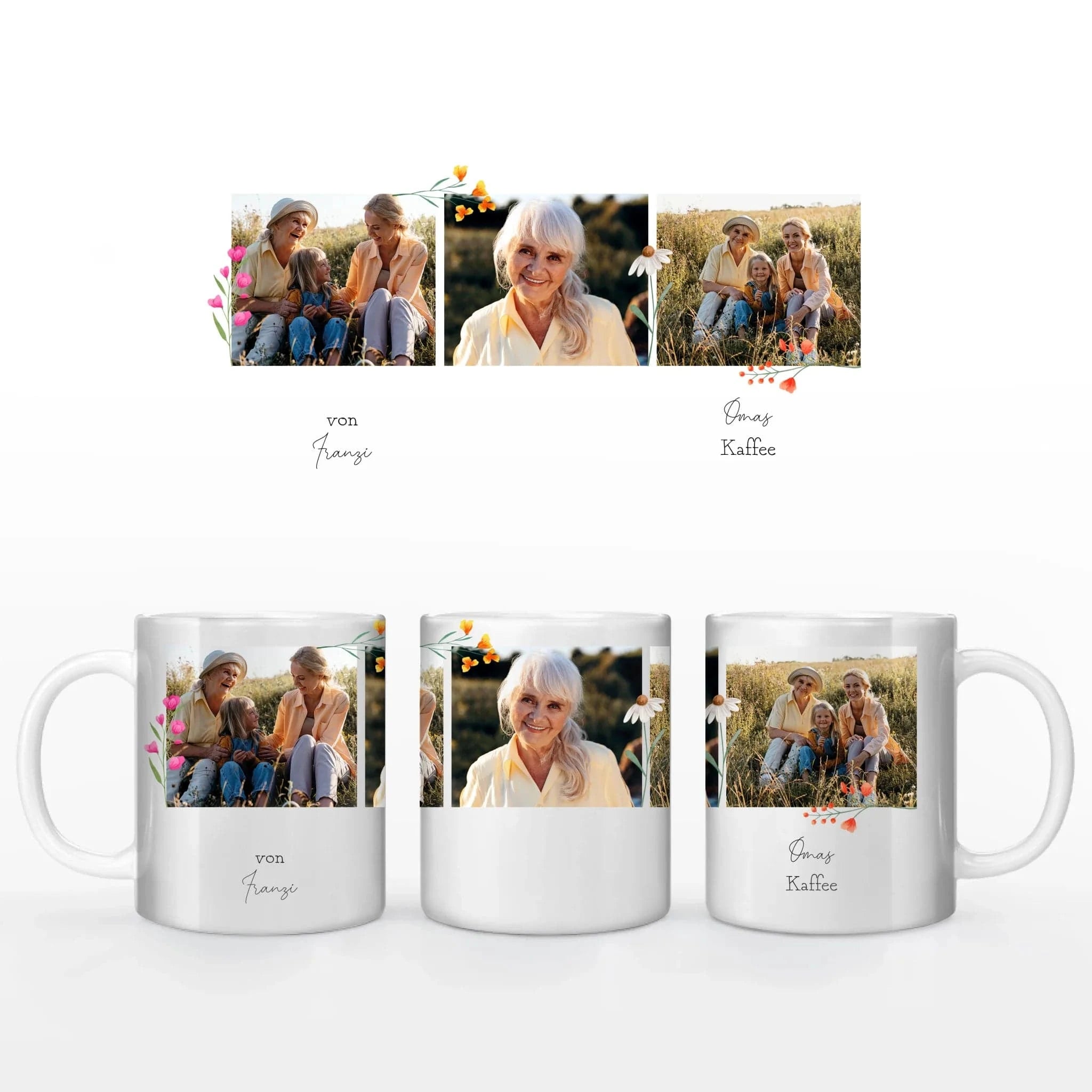 Fototasse Oma - Tasse Keramik-Tasse / Weiß / 330 ml von Schmidt Digitaldruck GmbH