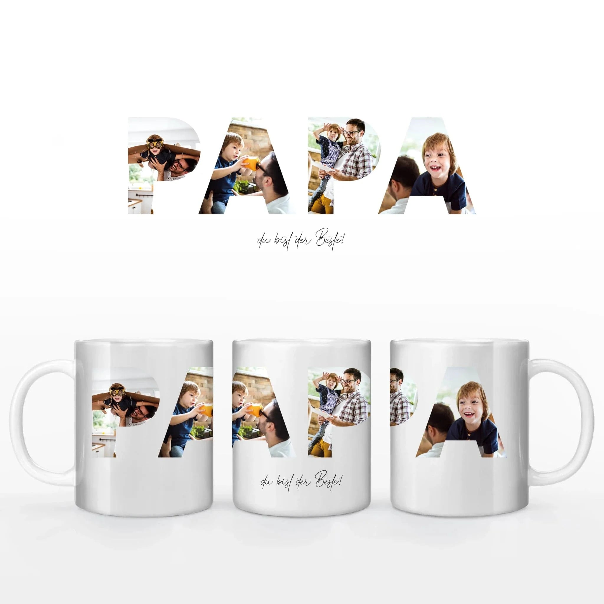 Fototasse Papa - Tasse Keramik-Tasse / Weiß / 330 ml von Schmidt Digitaldruck GmbH