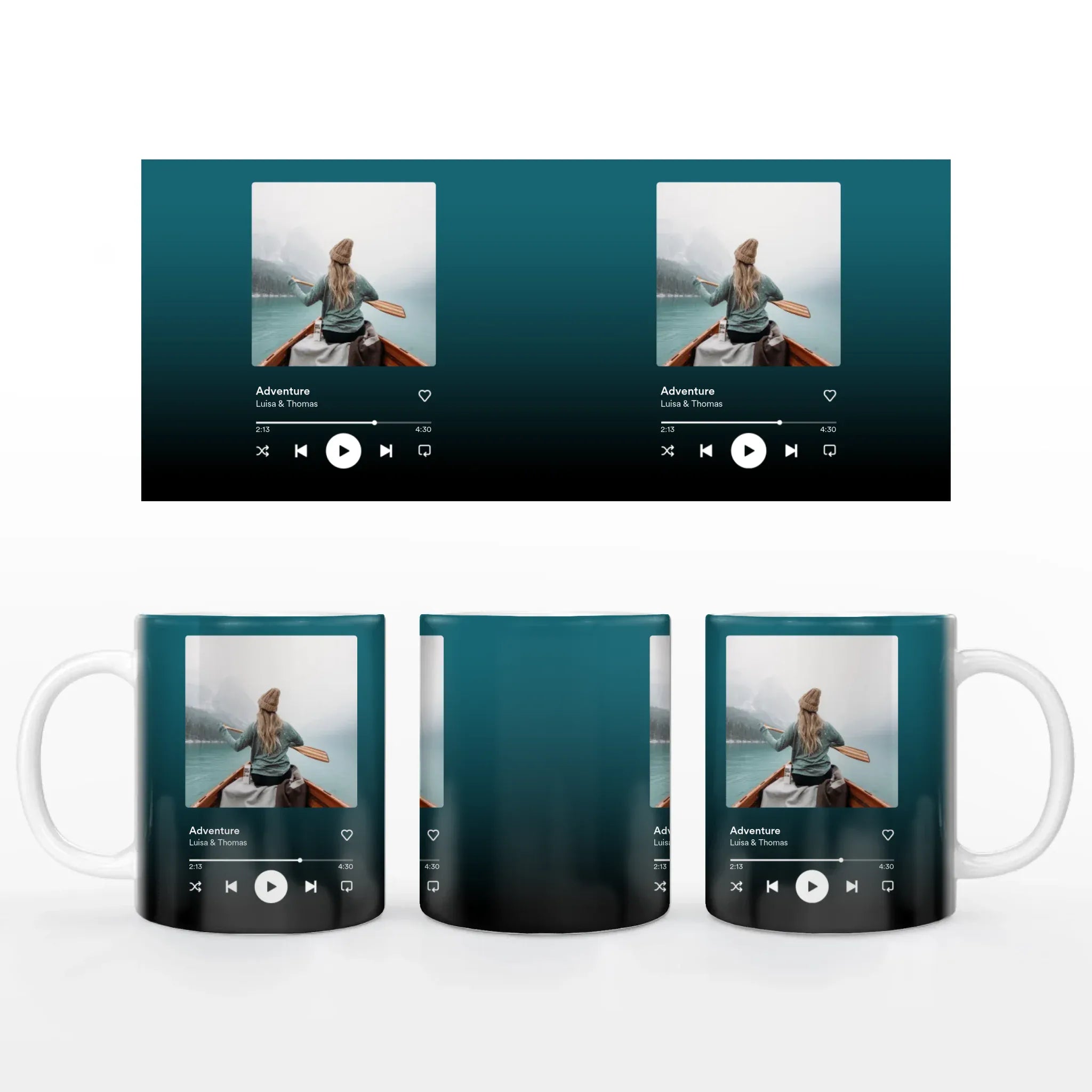 Fototasse "Spotify" - Tasse Keramik-Tasse / Weiß / 330 ml von Schmidt Digitaldruck GmbH