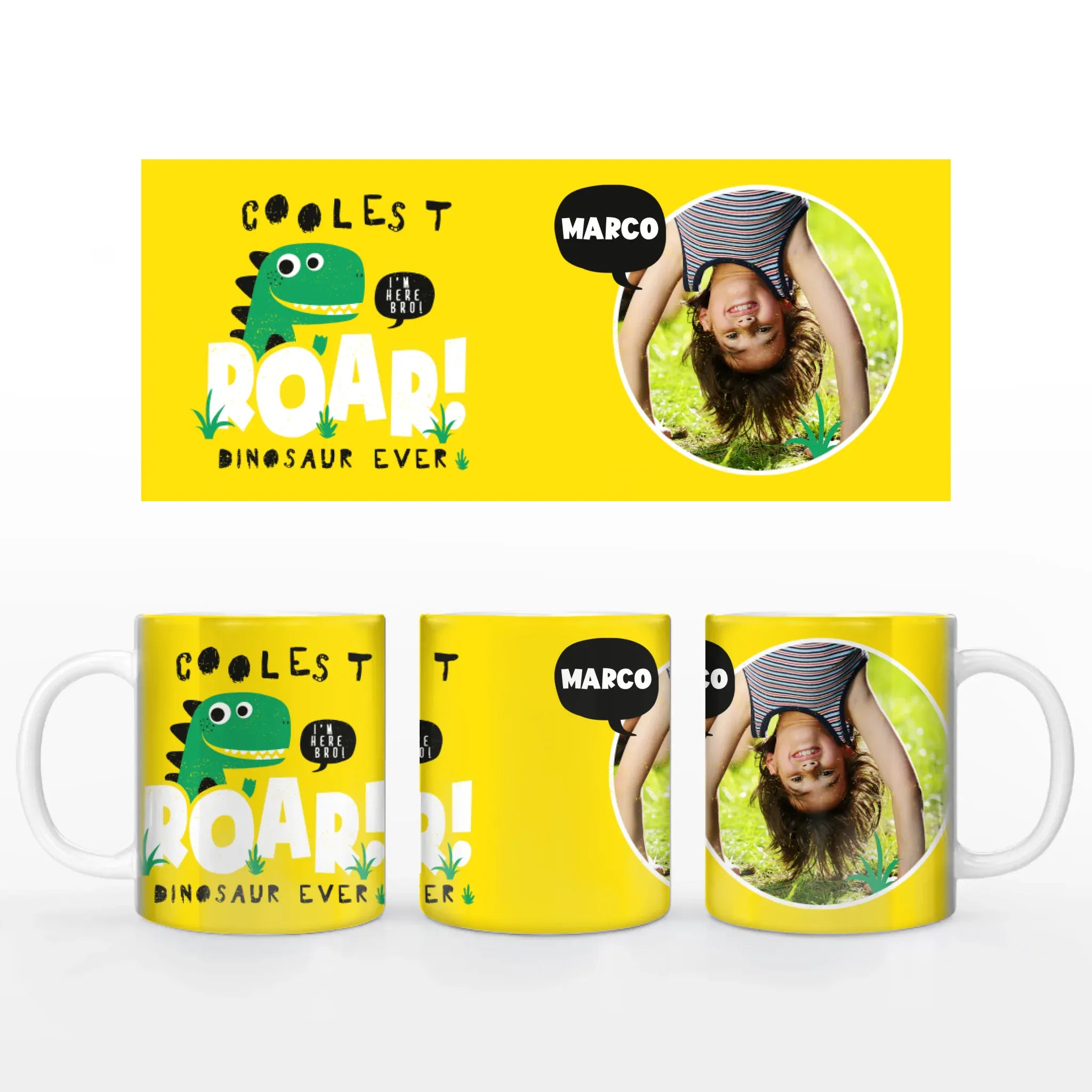 Motivtasse "Dino" - Tasse Keramik-Tasse / Weiß / 330 ml von Schmidt Digitaldruck GmbH
