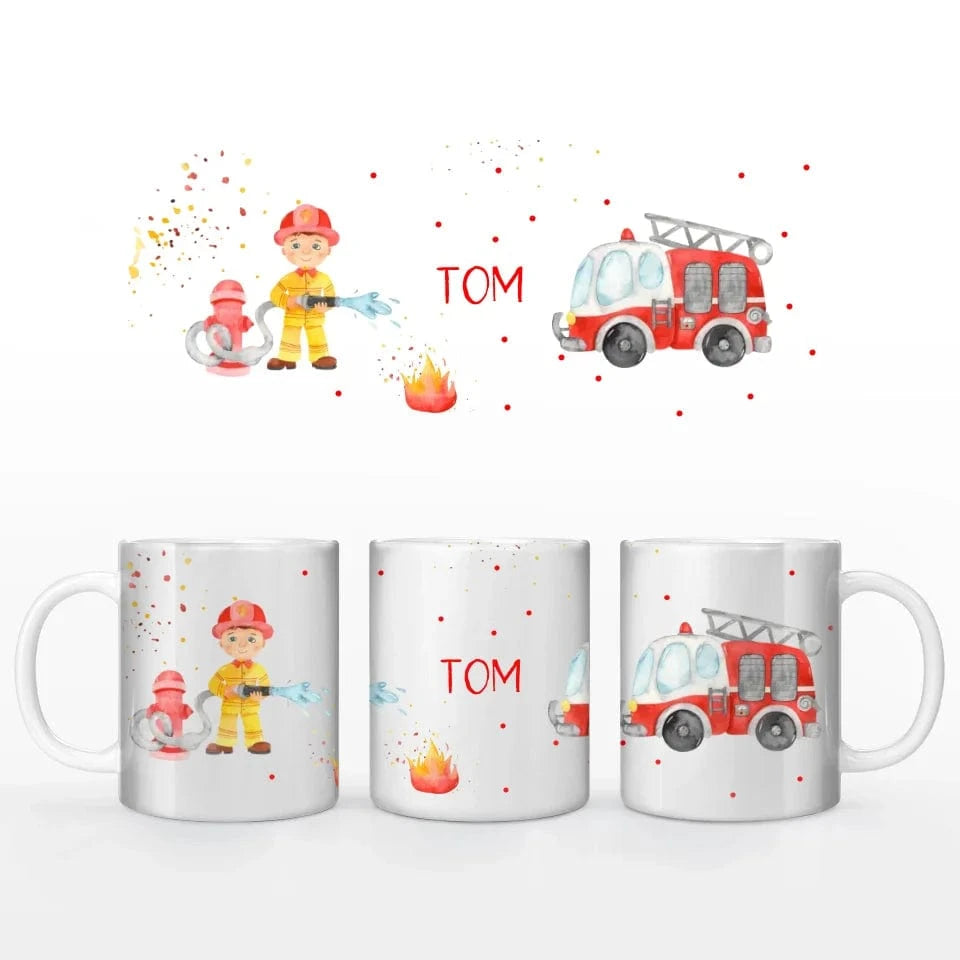 Motivtasse Feuerwehr - Tasse Keramik-Tasse / Weiß / 330 ml von Schmidt Digitaldruck GmbH