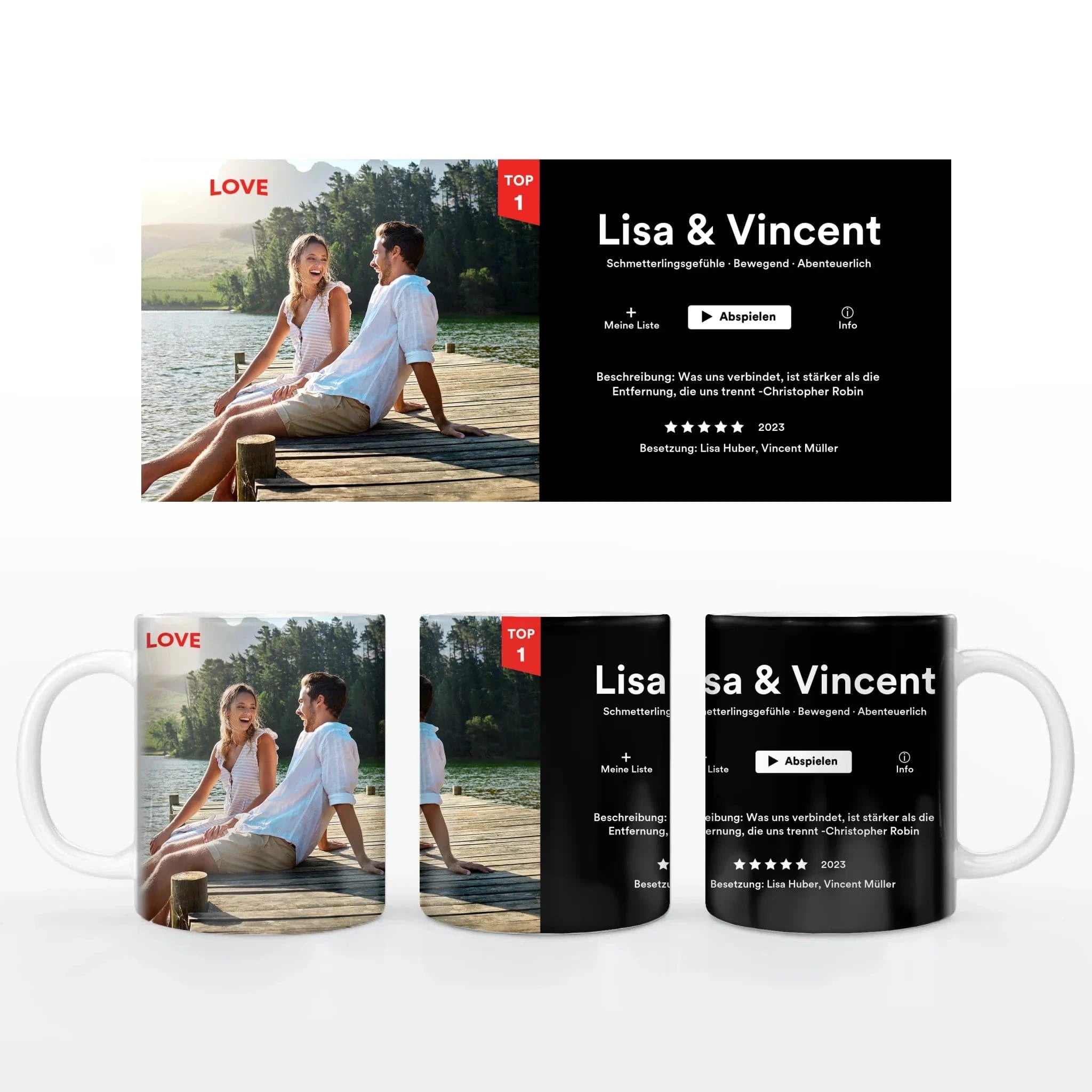 Motivtasse "Filmposter" - Tasse Keramik-Tasse / Weiß / 330 ml von Schmidt Digitaldruck GmbH