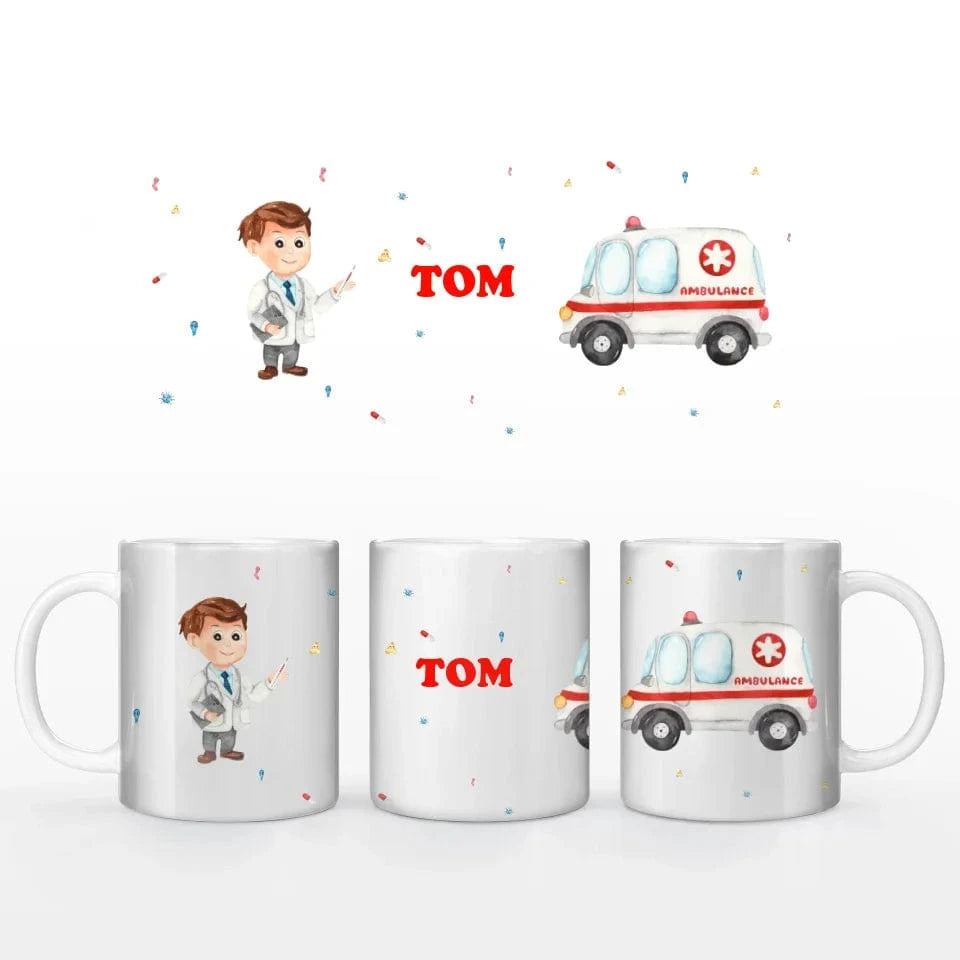 Motivtasse Krankenwagen - Tasse Keramik-Tasse / Weiß / 330 ml von Schmidt Digitaldruck GmbH