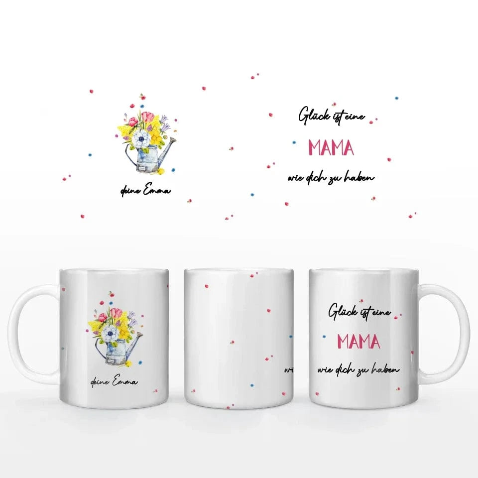 Motivtasse Muttertag "Blümchen Gießkanne" - Tasse Keramik-Tasse / Weiß / 330 ml von Schmidt Digitaldruck GmbH