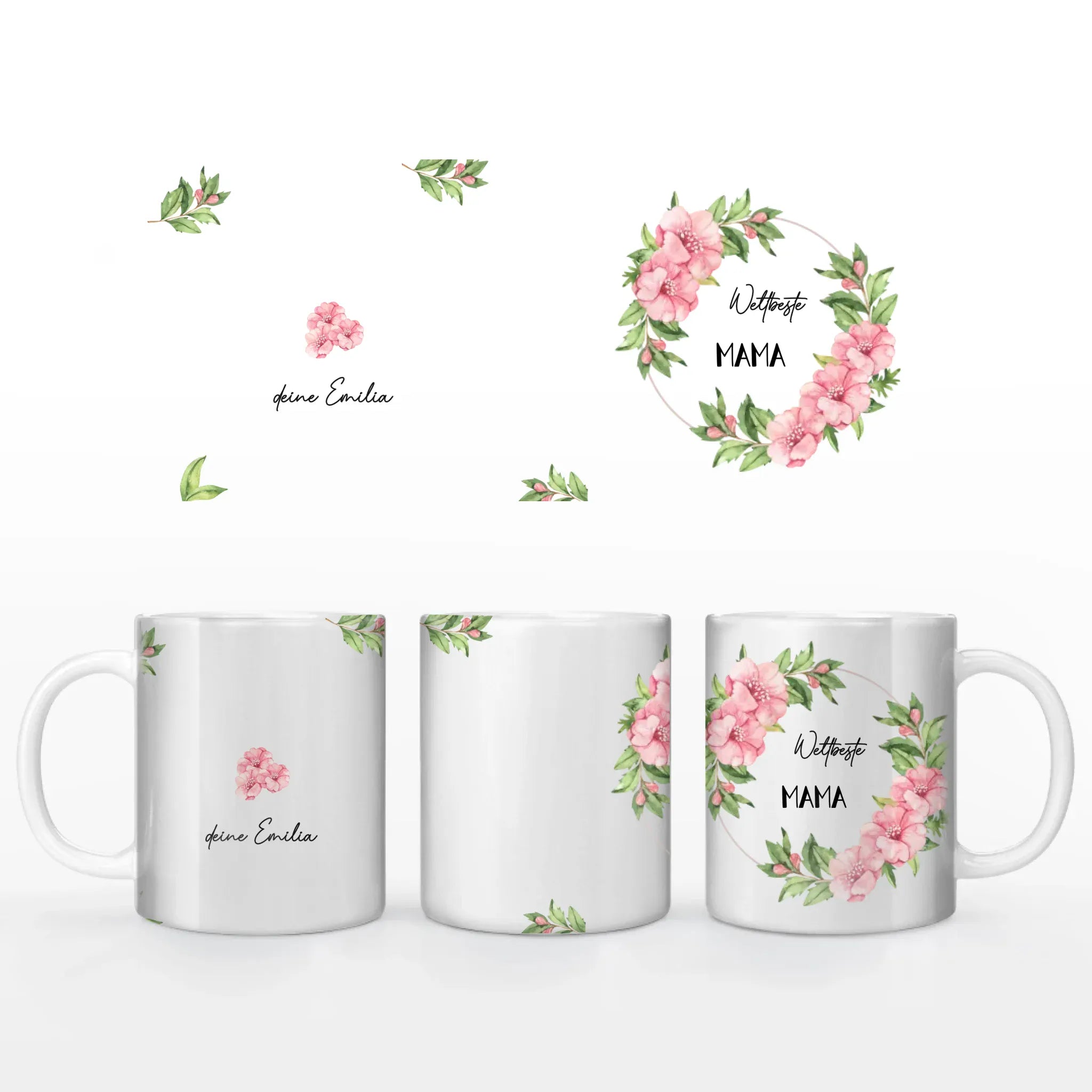 Motivtasse Muttertag "weltbeste Mama" - Tasse Keramik-Tasse / Weiß / 330 ml von Schmidt Digitaldruck GmbH