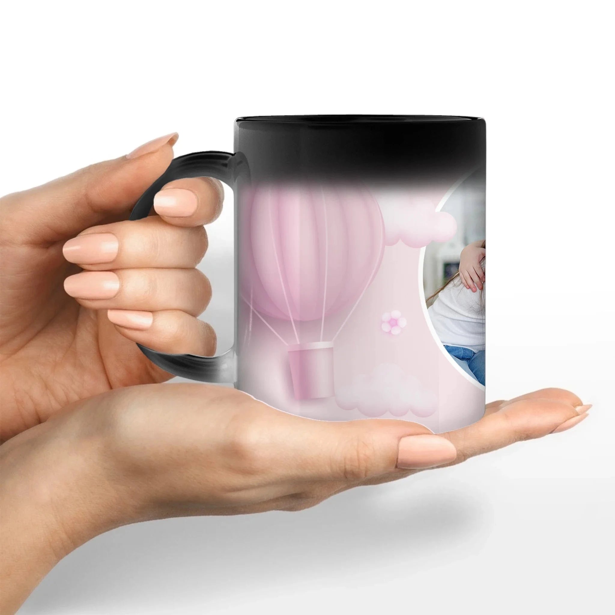 Fototasse "Kinder" - Tasse Keramik-Zaubertasse / Schwarz / 330 ml von Schmidt Digitaldruck GmbH