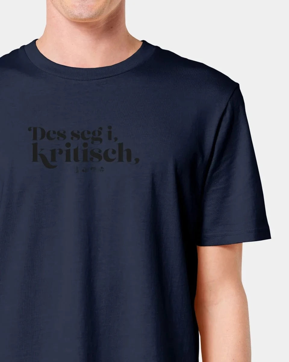 Personalisiertes T-Shirt "Watten - Des seg i kritisch" - Textil Unisex / French Navy / XXS von Schmidt Digitaldruck GmbH