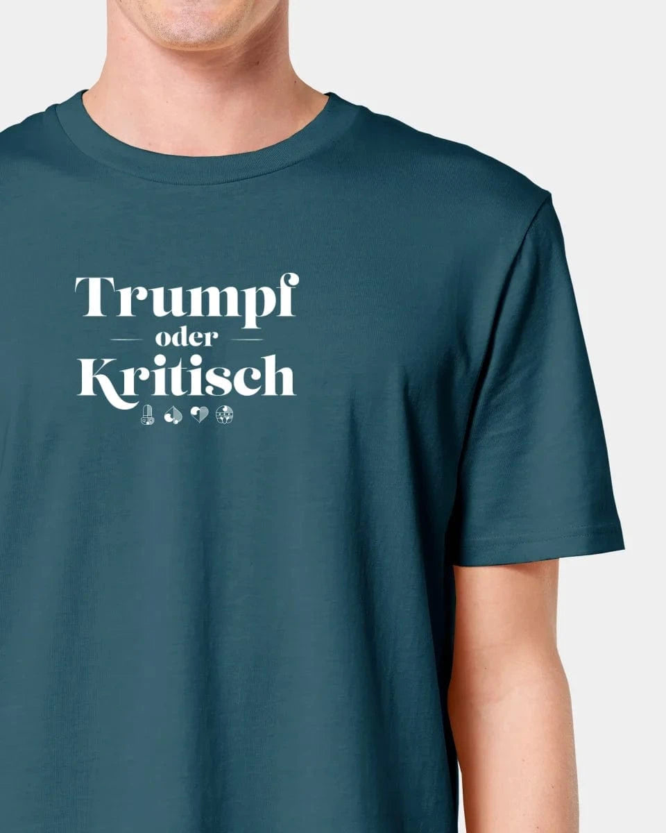 Personalisiertes T-Shirt "Watten - Trumpf oder Kritisch" - Textil Unisex / Stargazer / S von Schmidt Digitaldruck GmbH