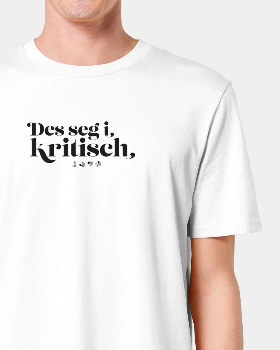 Personalisiertes T-Shirt "Watten - Des seg i kritisch" - Textil Unisex / Weiß / XXS von Schmidt Digitaldruck GmbH