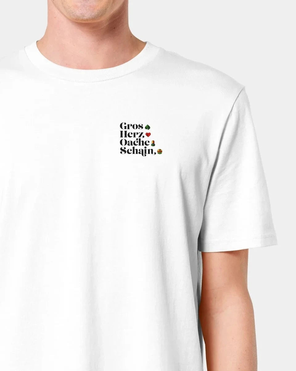 Personalisiertes T-Shirt "Watten - Kartenfarben" - Textil Unisex / Weiß / XXS von Schmidt Digitaldruck GmbH