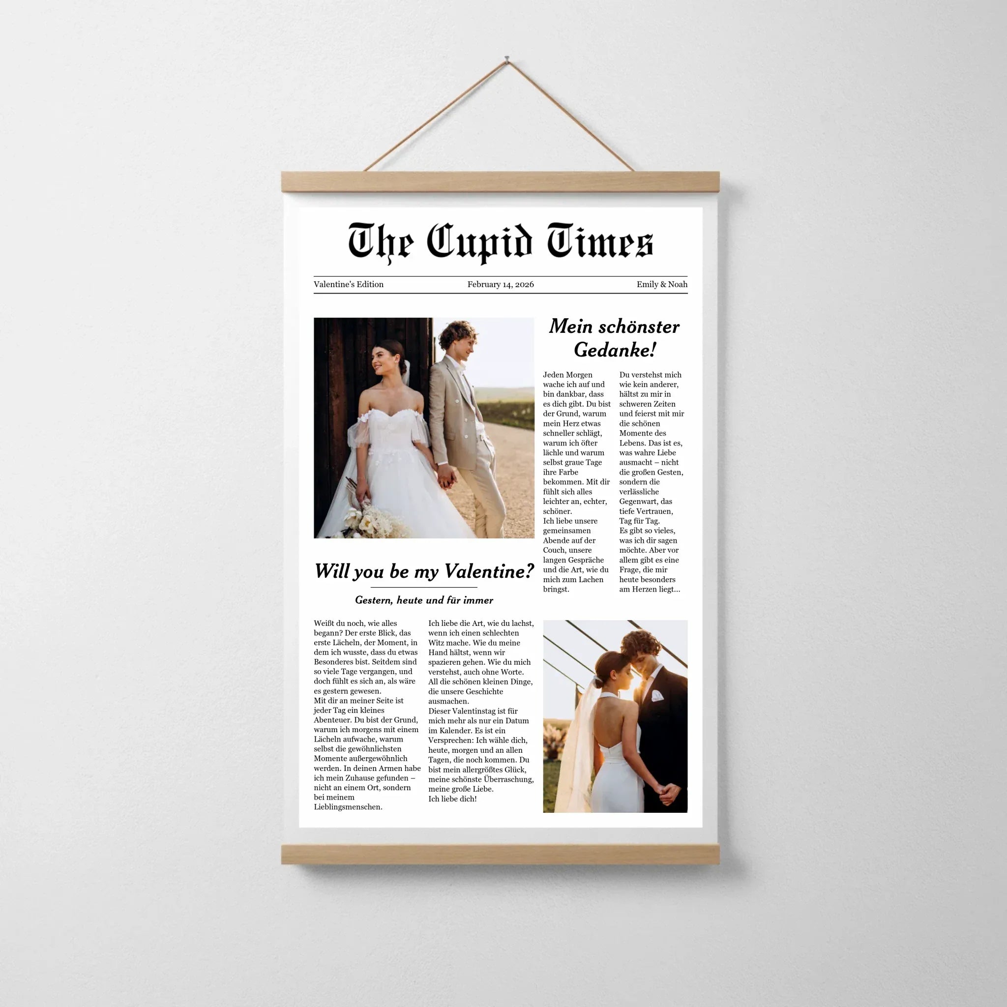 The Cupid Times - Wandbild Poster auf Hahnemühle / Ohne / 20 x 30 cm von Schmidt Digitaldruck GmbH