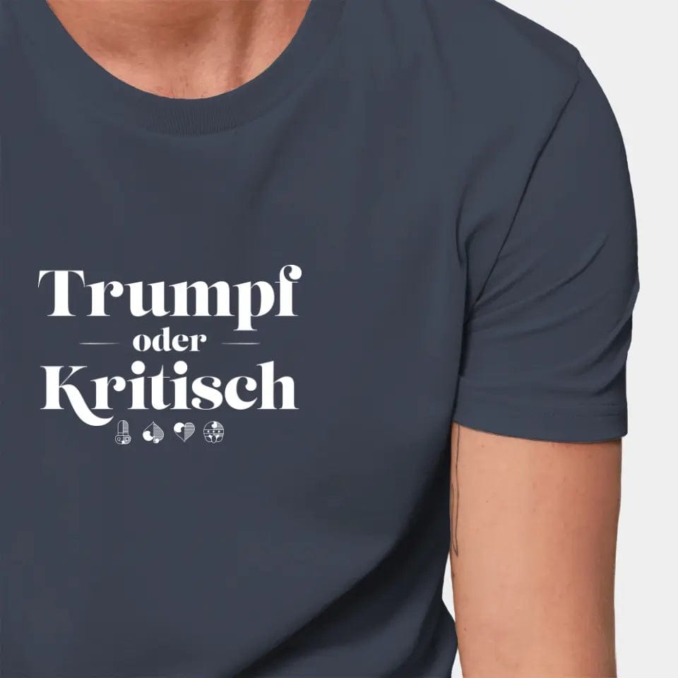 Personalisiertes T-Shirt "Watten - Trumpf oder Kritisch" - Customizer Stanley/Stella Creator / india ink grey / XXS von TeeInBlue