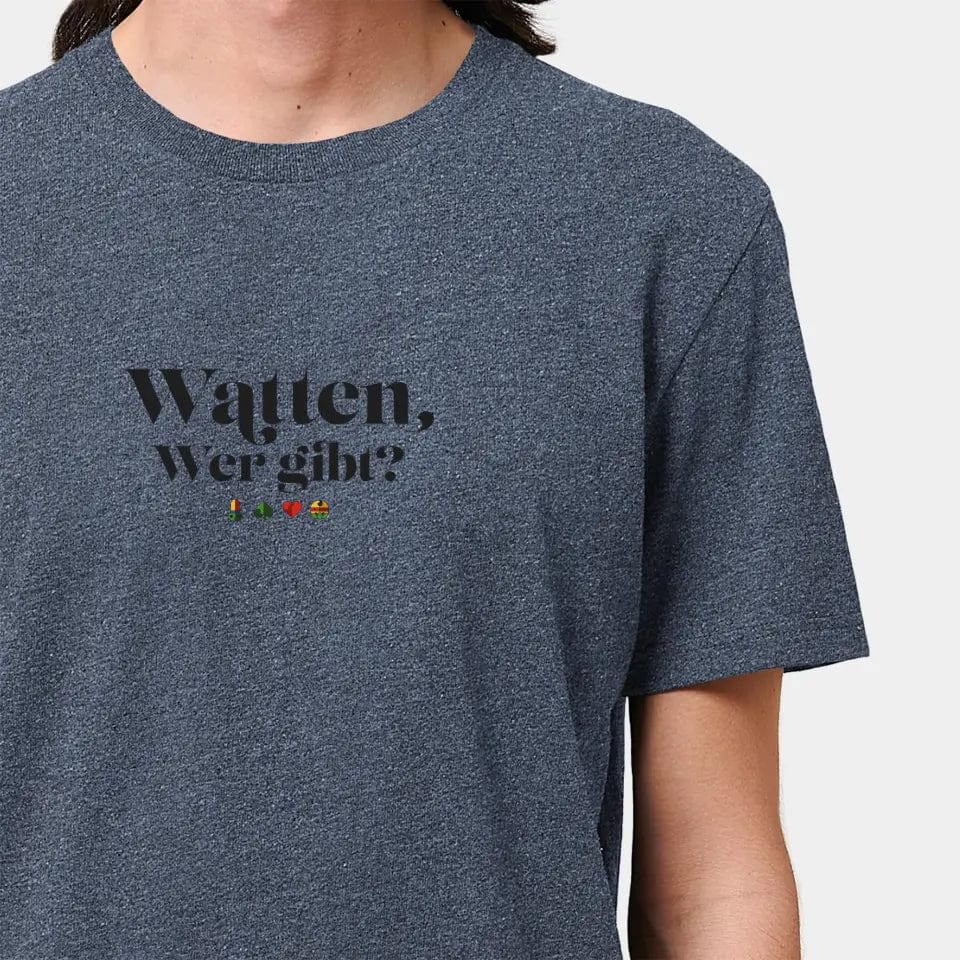 Personalisiertes T-Shirt "Watten - Wer gibt?" - Customizer Stanley/Stella Creator / RE-navy / XXS von TeeInBlue