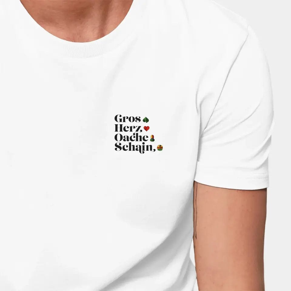 Personalisiertes T-Shirt "Watten - Kartenfarben" - Customizer Stanley/Stella Creator / weiß / XXS von TeeInBlue