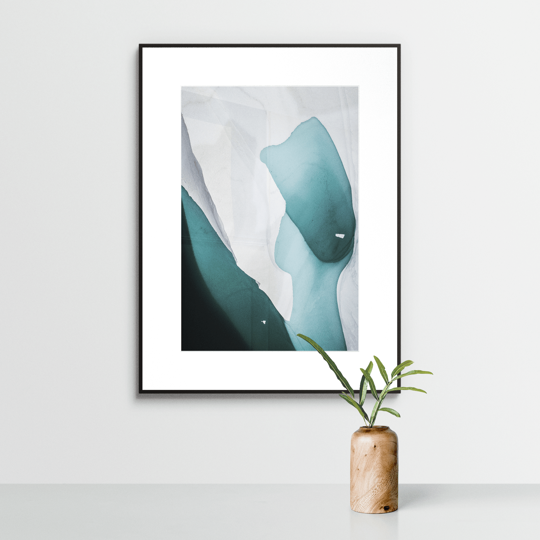 Wandkunst "Eisscholle" im Nielsen-Rahmen - von FOTO.online