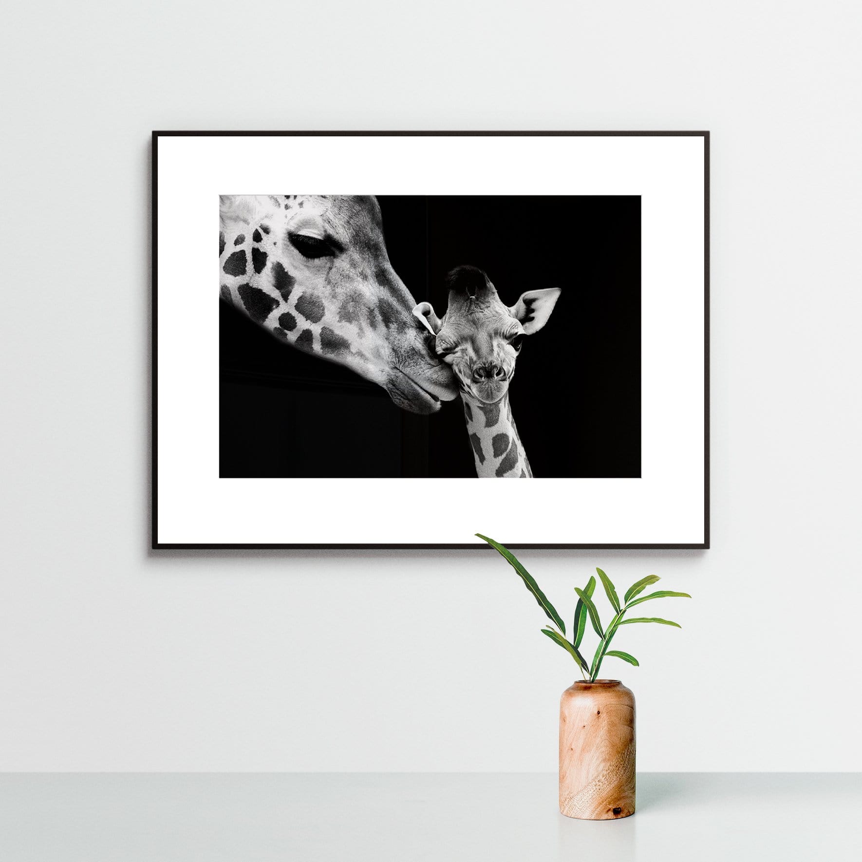 Wandkunst "Giraffe" im Nielsen-Rahmen - von FOTO.online