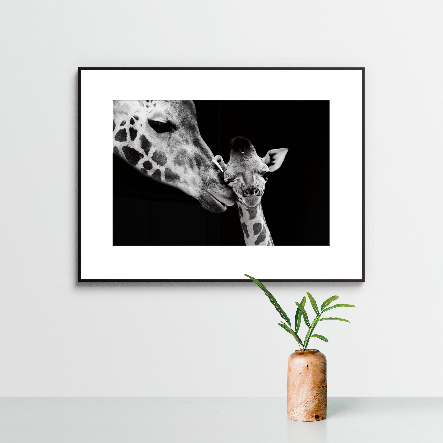 Wandkunst "Giraffe" im Nielsen-Rahmen - von FOTO.online