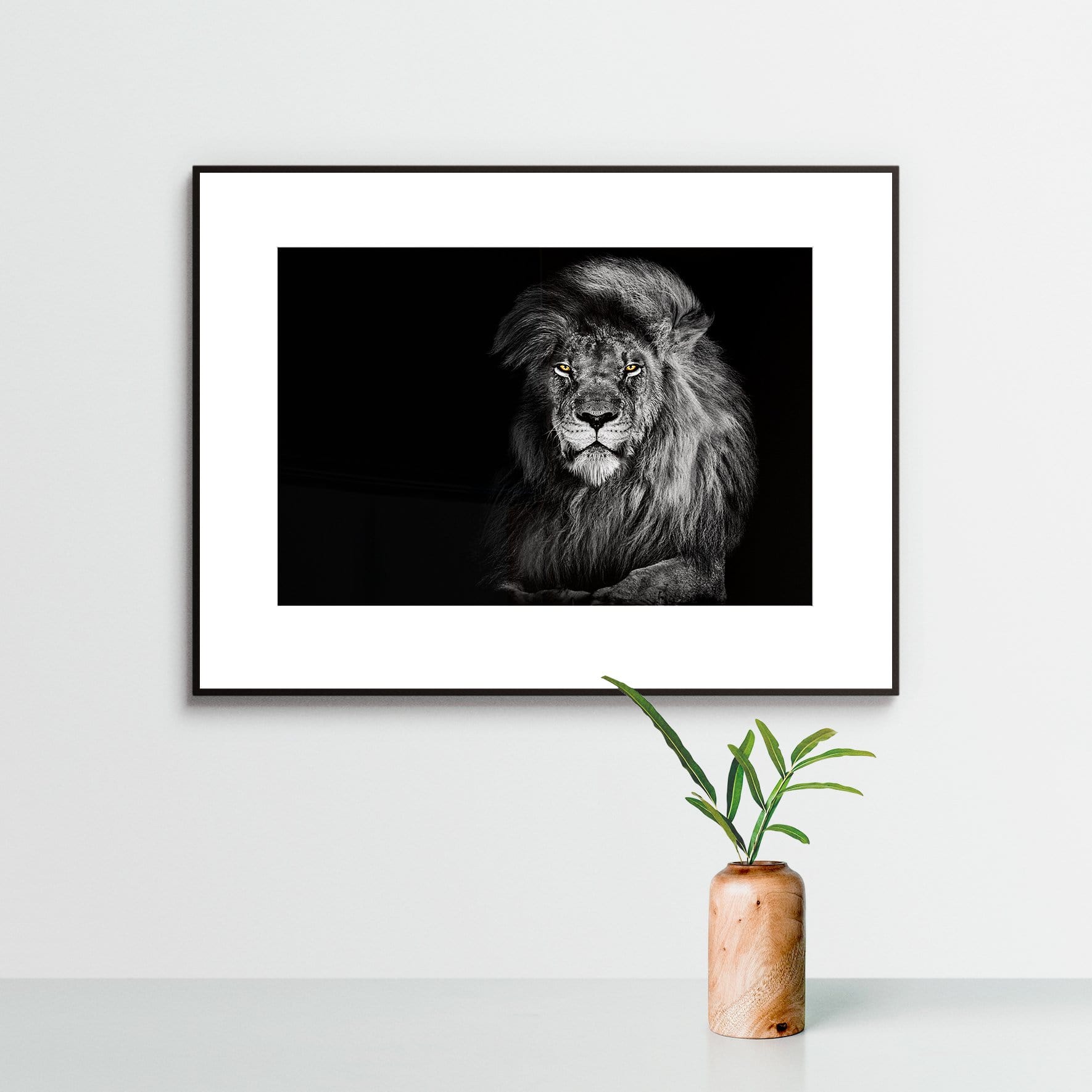 Wandkunst "Löwe" im Nielsen-Rahmen - von FOTO.online