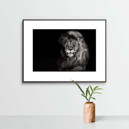 Wandkunst "Löwe" im Nielsen-Rahmen - von FOTO.online